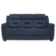 Darley Upholstered Fabric 3 Seater Sofa In Blue