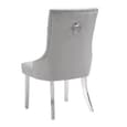 Daytona Large Clear Glass Dining Table 4 Imperial Grey Chairs
