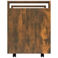 Destin Wooden Office Pedestal Trolley In Smoked Oak