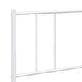 Devlin Metal Super King Size Bed In White