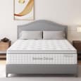 Diboll Fabric Super King Size Mattress In White