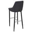 Divina Fabric Upholstered Bar Stool In Charcoal