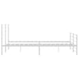 Eldon Metal Super King Size Bed In White