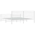 Eldon Metal Super King Size Bed In White