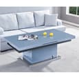 Elgin Convertible Grey Gloss Dining Table 6 Petra Grey Chairs