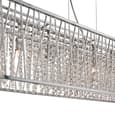 Elise 8 Light Clear Crystal Bar Pendant Light In Chrome