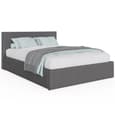 Eltham End Lift Fabric Ottoman Double Bed In Grey