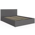 Eltham End Lift Fabric Ottoman Double Bed In Grey