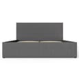 Eltham End Lift Fabric Ottoman Double Bed In Grey