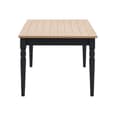 Elvira Wooden Extending Dining Table In Oak And Meteror