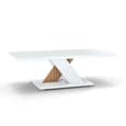 Enna High Gloss Coffee Table Rectangular In White