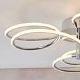 Eterne 3 Lights Semi Flush Ceiling Light In Chrome