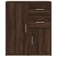 Exeter Wooden Sideboard With 2 Doors 2 Drawers In Brown Oak