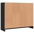 Exeter Wooden Sideboard With 3 Doors 3 Drawers In Black