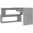 Fowey Wooden Laptop Desk Corner In Concrete Grey