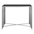 Gakyid Granite Top Console Table With Stainless Steel Frame