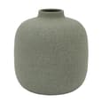 Galva Small Spun Aluminium Cast Vase In Olive