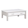 Gilford Wooden Coffee Table With 4 Drawers In Greystone