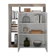 Hanmer High Gloss Highboard With 2 Doors In White And Pero