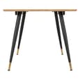 Hanover Oak Wooden Dining Table With 6 Lyster Blue Chairs