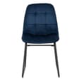 Hanover Oak Wooden Dining Table With 6 Lyster Blue Chairs
