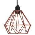 Hartok Metal Wire Frame Pendant Light In Copper