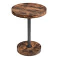 Havana Rustic Oak Bar Table With Black Base 2 Ripple Black Stools