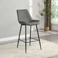 Havana Rustic Oak Wooden Bar Table With 2 Oston Grey Stools