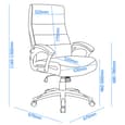Havard Faux Leather Home And Office Chair In Black