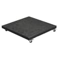 Hawo Polyester Garden Deluxe Parasol In Dark Grey And Oak