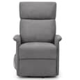 Henry Fabric Recliner Armchair In Charcoal Grey