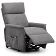 Henry Fabric Recliner Armchair In Charcoal Grey