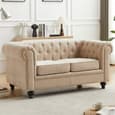 Hertford Fabric 3+2+1 Seater Sofa Set In Stone