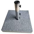 Hialeah Large Polyester Outdoor Parasol With LED In Slate