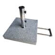 Hialeah Large Polyester Outdoor Parasol With LED In Slate