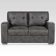 Hobart Fabric 3+2 Seater Sofa Set In Dark Grey