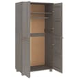 Hull Wooden Wardrobe With 2 Doors In Light Grey