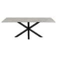 Hyeres Ceramic Rectangular Dining Table In Grey Anista