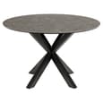 Hyeres Ceramic Round Dining Table In Black Fairbanks