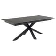 Hyeres Large Ceramic Extending Dining Table In Black Fairbanks