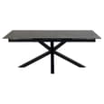 Hyeres Large Ceramic Extending Dining Table In Black Fairbanks