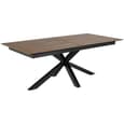 Hyeres Large Ceramic Extending Dining Table In Rusty Brown Lemco
