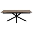 Hyeres Large Ceramic Extending Dining Table In Rusty Brown Lemco