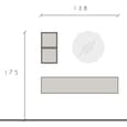 Infinite I Wall Hung Wooden Hallway Furniture Set In Lava