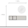 Infinite Wall Hung White High Gloss Hallway Furniture Set In Cadiz