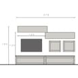 Infinite Wooden Entertainment Unit In Clay And Mercure