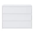 Iowa High Gloss Chest Of 3 Drawers In White