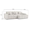 Jackson Fabric Right Hand Corner Sofa In Beige