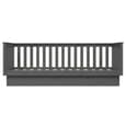 Julia Solid Pine Wood Single Day Bed In Grey