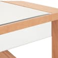 Kensick Rectangular Mirrored Glass Coffee Table In Natural